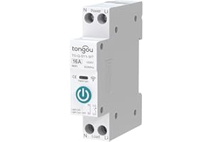 TONGOU Interruptor Universal 16A DIY Interruptor Inteligente Compatible con Alexa, Google Home, Interruptor WiFi con Control de Voz, Control Remoto y Función de Tiempo, TUYA App y Smart Life Control