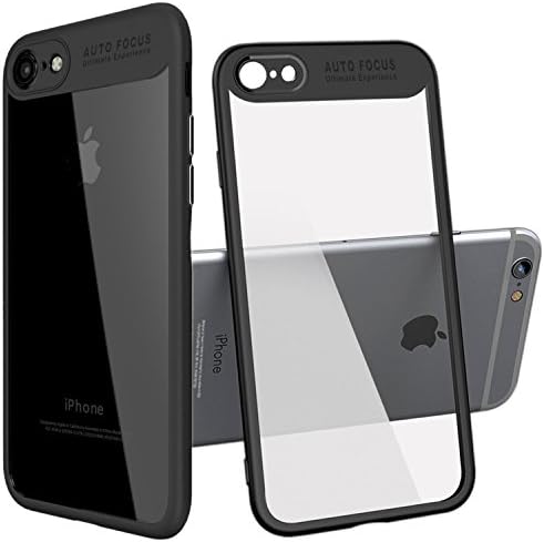 iPhone 7 Case / iPhone 8 Case Generic/Shockproof Transparent Slim Scratch Resistant Protective Cover Air Space Technology for Apple iPhone 7 (2016) / iPhone 8 (2017) (black case for phone 7/8)