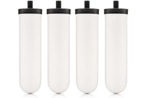 British Berkefeld Doulton ¦ W9121226 ¦ 7" Ultra Sterasyl ¦ Authentic Gravity Drinking Water Ceramic Replacement Candle Element Filter ¦ 8674 ¦ White ¦ Removes Heavy Metals (4 Pack)