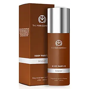 The Man Company Non-Gas Body Perfume For Men - Kopar | No Gas Perfumes | Long Lasting Fragrance | Deodorant for Men - 120ml