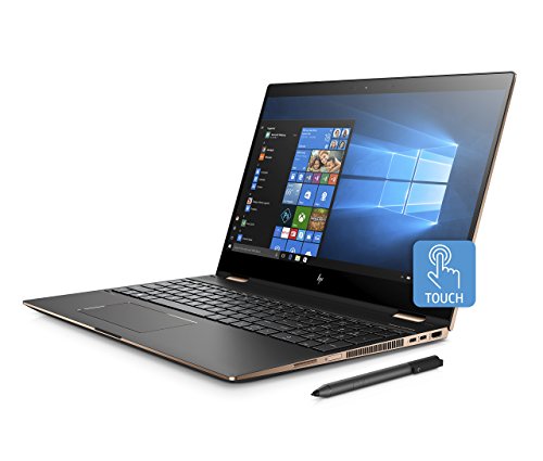 HP Spectre 15-ch005na x360 15 6 Inch 4K Ultra HD Convertible Laptop  Dark Ash Silver  -  Intel i7-8705G  8 GB RAM  512 GB SSD  Radeon RX Vega M Graphi