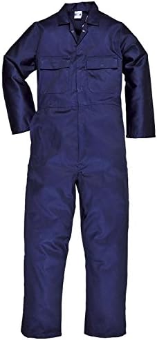 Super Save Direct uk Mens Boiler Suit Overall Coverall Work Boilersuit (S)