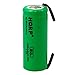 Price comparison product image HQRP 42mm x 17mm 1.2V 2000mAh Rechargeable Battery for Braun Oral-B 5000, 3738, 3745, 3761, 3762, 4736, 5000 Toothbrush