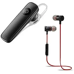 GO SHOPS BT012 Wireless Bluetooth In Ear Neckband Headset with Mic (Assorted Colour)