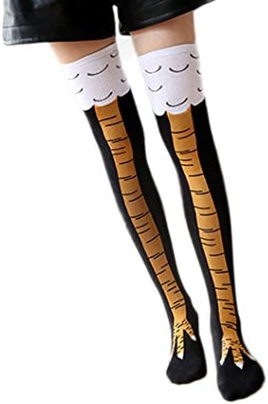 Women’s Chicken Legs Knee-High Novelty Girl Socks Funny Gifts