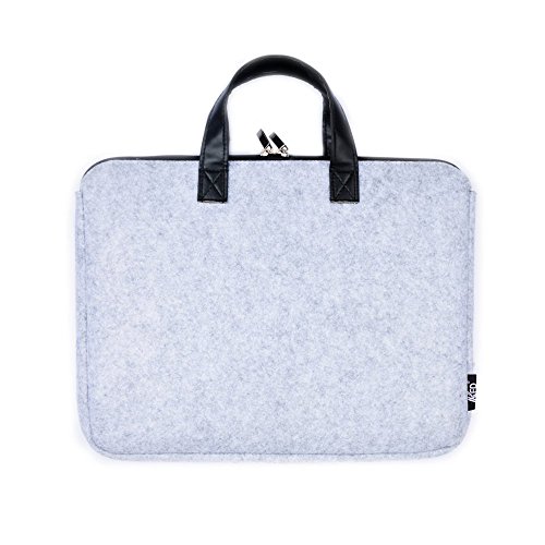 TFDirect Laptophülle Laptoptasche Notebook Filz Sleeve Tasche Hülle Schutzhülle für 15 Apple MacBook Air / MacBook Pro, Grau - 2
