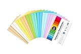STARKE EIGENSCHAFTEN - extra kräftiger 300 g/m² Karton, besonders hohe Farb-Intensität, kein Ausbluten da voll durchgefärbt, kein Verblassen durch hervorragende Lichtbeständigkeit, MADE IN GERMANY, Blauer Engel zertifiziert