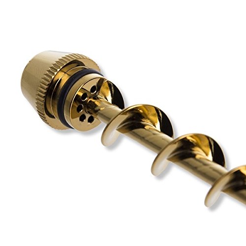 Glass Blunt Classic Gold – 1x Quarzrohr, 2 x Gummikappen, 1 x Reinigungsbürste von Glass Blunt - 6