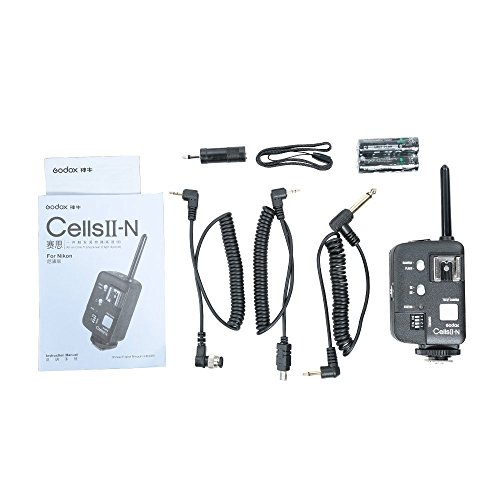 Godox Cells II-N Studio Flash D  clencheur Emetteur   R  cepteur Tout-en-Un Sans Fil i-TTL pour Nikon DSLR S  rie et Witstro V860 etc 