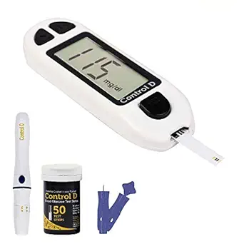 Control D White 50 Strips & Glucometer