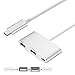 Price comparison product image 4U USB 3.1 Type C to HDMI/USB 3.0/ Type C Charger Adapter with Aluminium Case Support 4K UHD for Nintendo Switch,MacBook Pro 2017,Chromebook Pixel,Galaxy S8/S8 and More, Silver