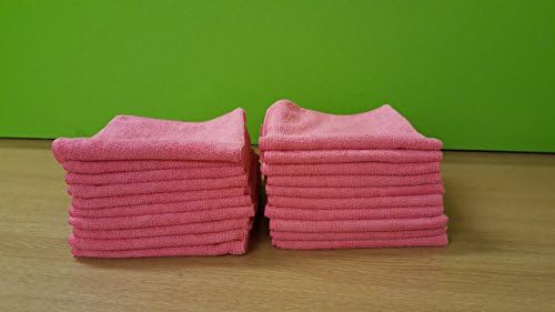 FRESH 365 Microfibre Cloths - Pack of 20, Pink