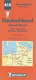 Image de Carte routière : Allemagne Nord-Ouest, N° 415