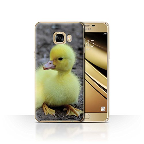 Stuff4 Phone Case Cover For Samsung Galaxy C7 Duckling Duck