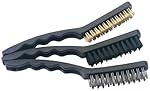 Draper 26928 3-Piece Brush Set (Brass, Nylon, Stainless Steel)