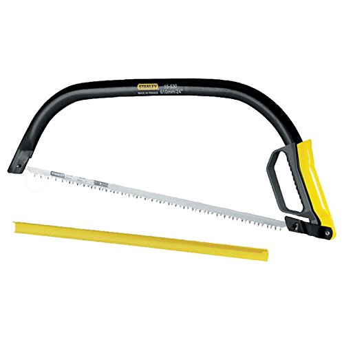 Stanley Bügelsäge Fleamzahnung, 750 mm Länge, Hardpoint-Hobelzahnung, ergonomischer Spanngriff, Schwedenstahl, 1-15-533