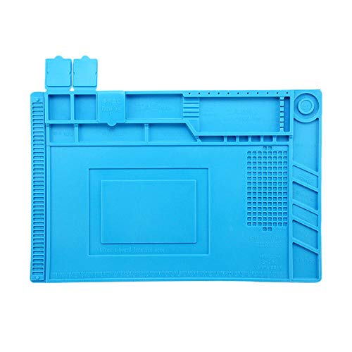 Preisvergleich Produktbild GoodFaith Schreibtisch Magnetmatte Hitzebeständige Silikonunterlage Schreibtischmagnetmatte Elektronische Leiterplatte BGA Lötreparatur Isoliermatte für Handy Telefon Reparatur