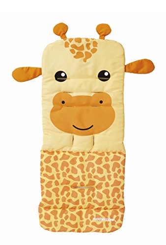 Genuine Mothercare Waterproof Universal Pushchair Seat Liner - Yellow and Orange Giraffe - Summer Stroller Liner