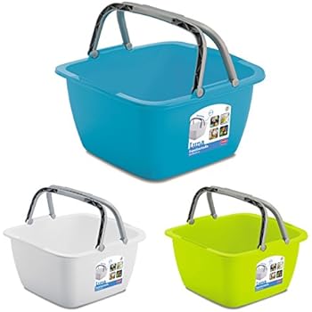 Schüssel mit Tragegriff Waschschüssel 18,5 Liter 40 x 40 cm Quadratisch