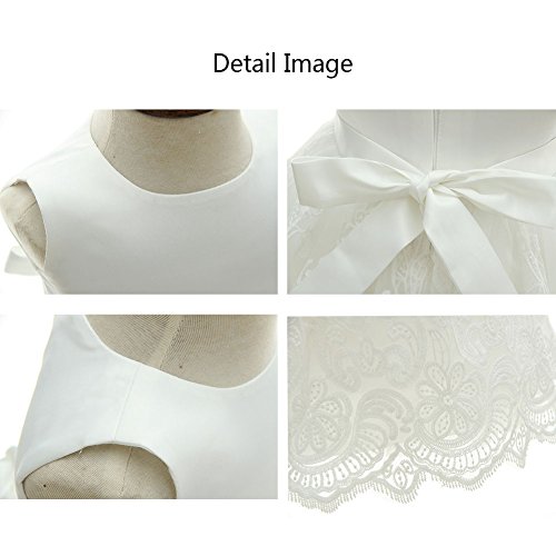 AHAHA Baby Mädchen Prinzessin Kleid Blumenmädchenkleid Taufkleid Festlich Kleid Hochzeit Partykleid Festzug Babybekleidung - 6