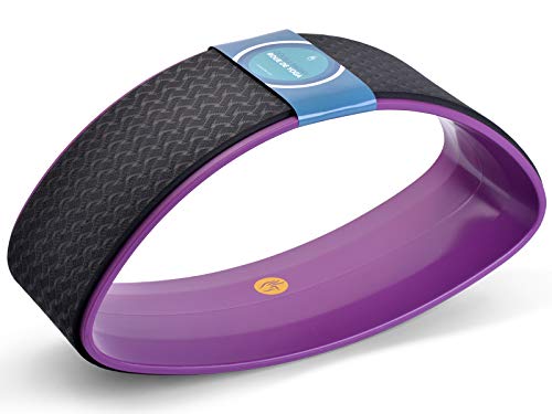 Chin Mudra - Ruota per Yoga, 3 Ruote, Colore: Prugna