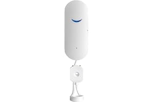 Miratic Sensore Allagamento AppTuya Smart Wifi Sensore Livello Acqua Lunghezza del cavo della sonda 1m Rilevatore Perdite Acqua Sicuro e Affidabile (batterie incluse)