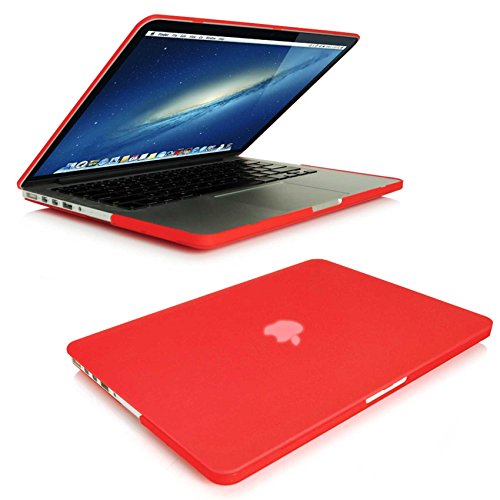 Elegantes und leichtes Cover Ultra Dünn Schutz Hülle Case Cover Schutzabdeckung Hardcase Notebook Hülle Hartschale Etui für Apple Macbook Pro Retina 15Zoll in rot - 4