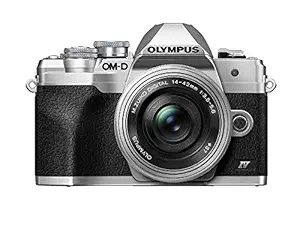 Olympus OMD-EM-10-Mark-IV Mirrorless Digital Camera with Lens 14-42mm f3.5-5.6-EZ Silver