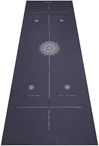 ZeroVida Ultrafine Fiber Environmental Protection Yoga Mat Towel Drape Anti-microbial Non-slip Quick-drying Easy to Handle Outdoor Yoga Mountain Yoga Seaside Yoga Bikram Yoga Line Position Design mandala pattern(183CM*63CM*2MM)