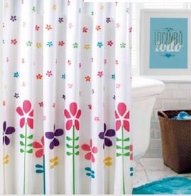 Rideau de douche 140 x 180 cm Avec passant liste pour suspendre, * imperméable hydrofuge * lavable * sans plastique * 140_x_180_cm...