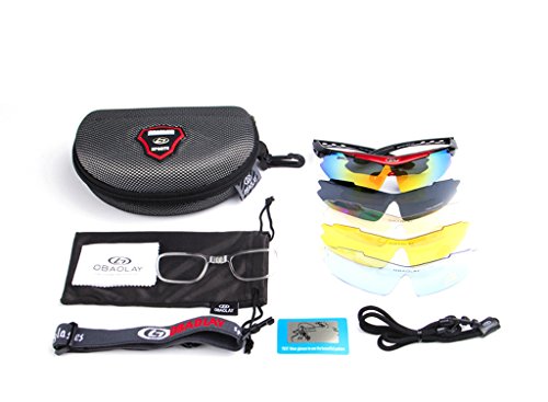 Sonnenbrille,Skysper Anti-UV Polarisierte Wechselgläser Radfahren Sportbrille Schutzbrille - 2