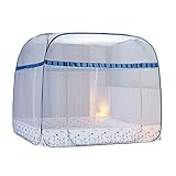 ★ El diseño de tres puertas es fácil de ingresar y salir, rodeado de una estructura de tela a prueba de mosquitos, excelente efecto anti-mosquito, patrón de flores claro y refrescante, anti-mosquito 360 ° y más cuidado para el You y su hijo.