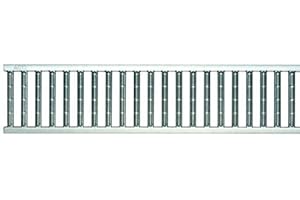 ACO HOCHBAU VERTRIEB GMBH ACO Self® Stegrost Stahl verzinkt 1000 mm - frostbeständig | geringes Gewicht bei hoher Festigkeit | schraublose Arretierung