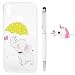 Produktbild Kompatibel für HUAWEI Y7 2019 Y7 Prime 2019 Hülle, TPU Silikon Dünn Schutzhülle Case mit Einhorn Kabelschutz Glitzer Stift, Kratzfest Stoßfest Durchsichtig Weich Taschen, Regenschirm Elefant