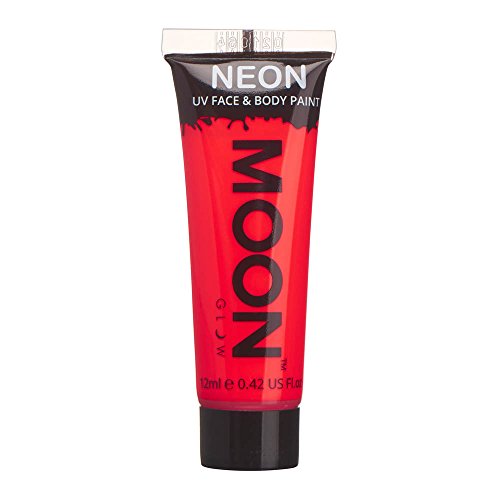 Moon Glow - 12ml Neon UV Face & Body Paint - Intense Red