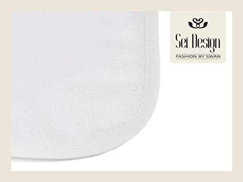Sei Design® AQUA-STOP Matratzenschoner mit Frottiergewebe, Wasserundurchlässige Matratzenauflage mit einer 4- Gummibändern –Befestigung. (schneeweiß, 60×120) - 5