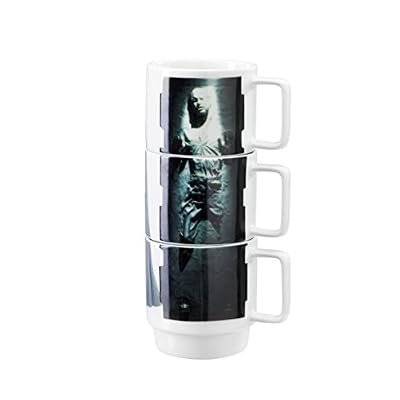 Underground Toys Stacking Slave Leia Han In Carbonite Lando Star Wars Home Mugs by Underground Toys