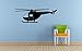 Produktbild Hubschrauber Art Wand Aufkleber, schwarz, 600mmx900mm