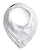 Elodie Details - 103439 - Bavoir bandana waterproof en coton bio - Angel Lace - blanc by BabyCentre