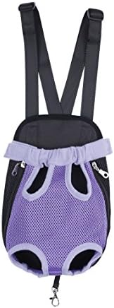 FourlegMate Nylon Pet Carrying Backpack(Purple,Large)