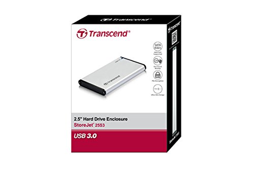 Transcend TS0GSJ25S3 externes Metallgehäuse (6,4 cm (2,5 Zoll), USB 3.0) - 3