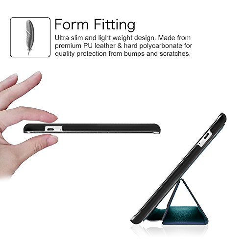 Fintie Huawei MediaPad T1 10.0 Hülle – Ultra Schlank Superleicht Ständer (SlimShell) Case Cover Schutzhülle Etui Tasche für Huawei MediaPad T1 10.0 LTE / WiFi (9,6 Zoll) Tablet-PC, Marineblau - 4