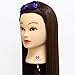 Neverland Beauty 26" Long Smooth 100% Synthetic Medium Brown Hair Hairdressing Equipment Styling Head Doll Mannequin Training Head Tools Braiding Cutting Student Practice Model with Clamp #33 UK Stock