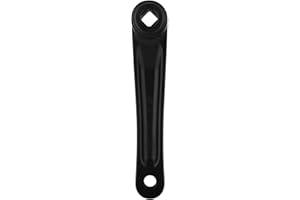 BNINETEENTEAM Guarnitura Bici,Pedivella Manovella Sinistra Manovella per Bicicletta 170 mm Pedivella Sinistra di Alluminio per la Bicicletta MTB Bici(Diamante Nero)