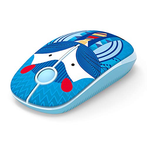 Jelly Comb Ratón Inalámbrico, Ratón Inalámbrico de 2,4 GHz para Ordenador Portátil/Tableta, Preciso y Silencioso (Hámster)