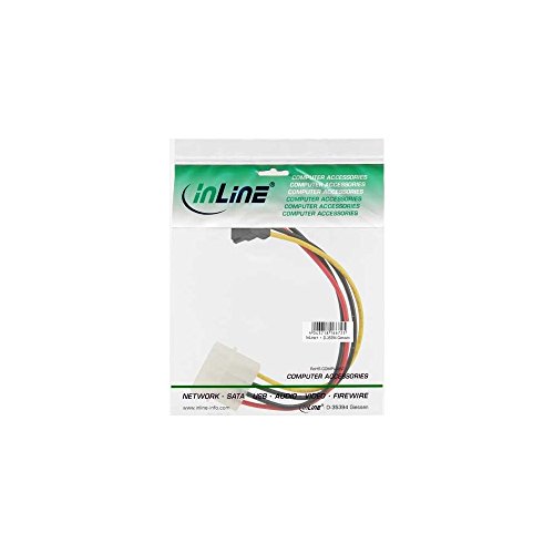 InLine SATA Stromadapterkabel, 1x 13,34cm (5,25″) Buchse an 15pol SATA Stecker, nach unten abgewinkelt - 2