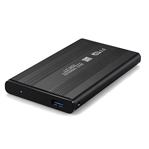 BlueBeach® USB 3.0 Festplatte Externes Gehäuse Aluminium Gehäuse für 2,5 Zoll SATA III Festplatte und SSD