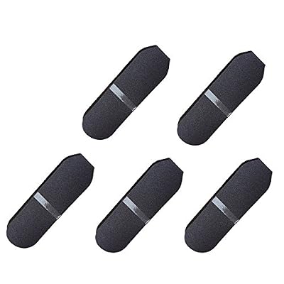 Lifestan Recharges de fichiers à pied, abrasifs de remplacement de fichiers de pédicure Black Pack de 50