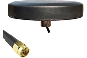 UniteCom Antena de Disco de Entrada única 4G 5G Omni direccional LTE Resistente Cable de 3 Metros SMA Router de Banda Ancha Celular Internet móvil al Aire Libre Antena