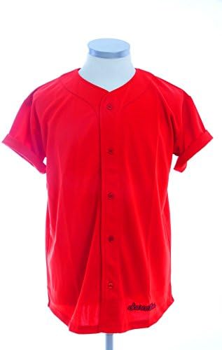 Scarcewearred plain baseball jersey Medium